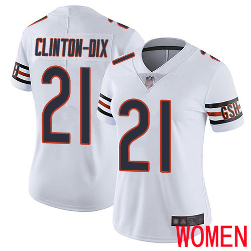 Chicago Bears Limited White Women Ha Ha Clinton-Dix Road Jersey NFL Football 21 Vapor Untouchable